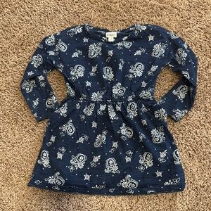 Gymboree Navy and White Paisley Kids Dress